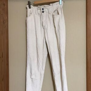 Cream Corduroy Pants Size